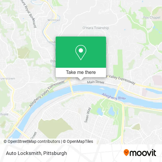 Auto Locksmith map