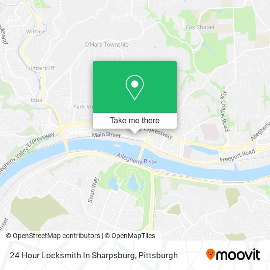24 Hour Locksmith In Sharpsburg map