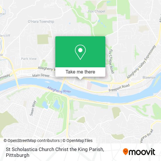 St Scholastica Church Christ the King Parish map