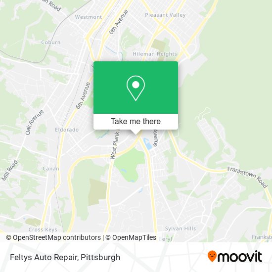 Feltys Auto Repair map
