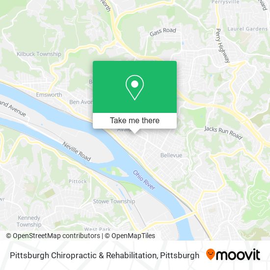 Pittsburgh Chiropractic & Rehabilitation map