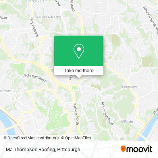 Ma Thompson Roofing map