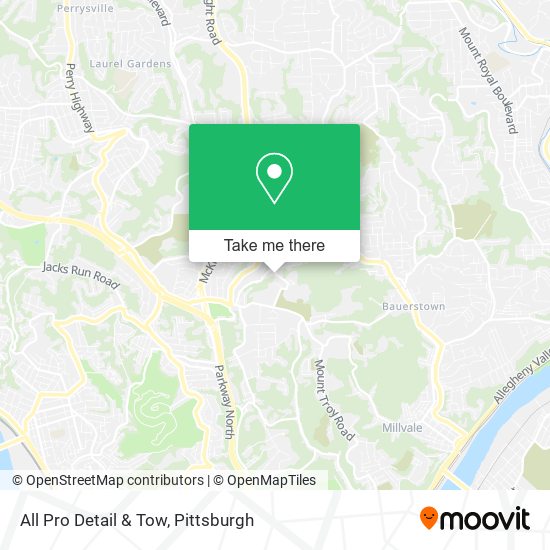 Mapa de All Pro Detail & Tow