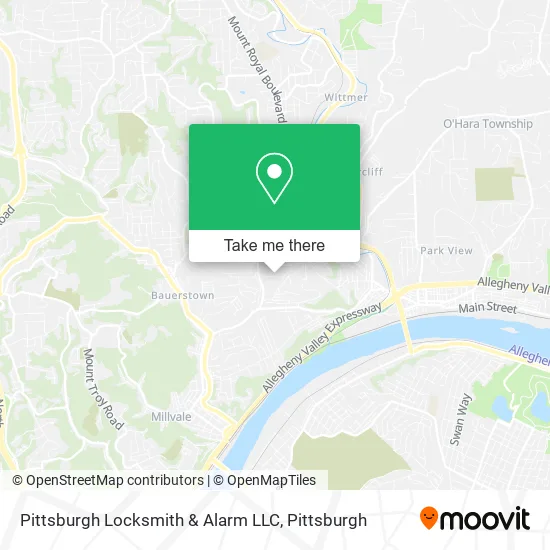 Pittsburgh Locksmith & Alarm LLC map