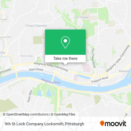 Mapa de 9th St Lock Company Locksmith