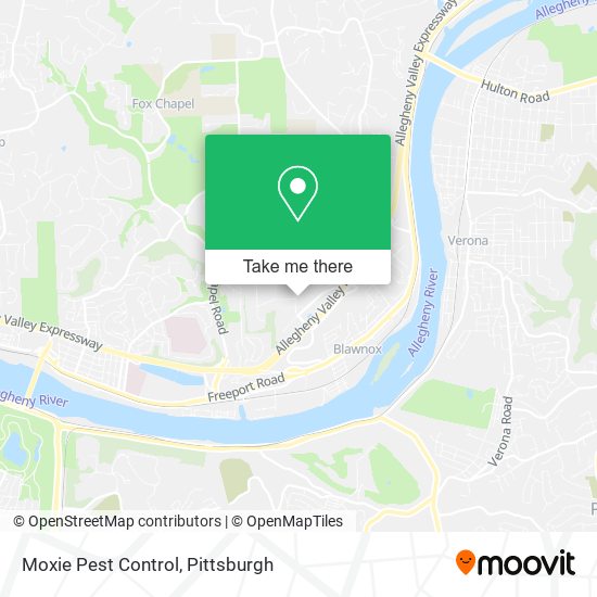 Mapa de Moxie Pest Control