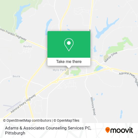 Mapa de Adams & Associates Counseling Services PC