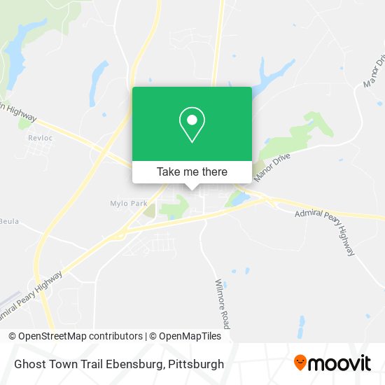 Ghost Town Trail Ebensburg map