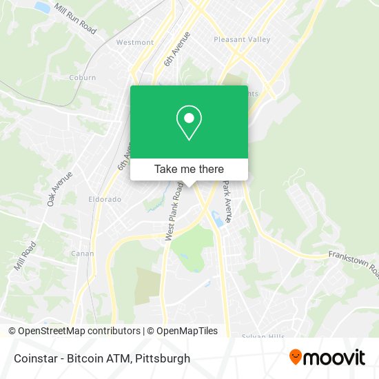 Mapa de Coinstar - Bitcoin ATM