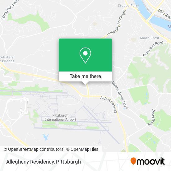 Allegheny Residency map