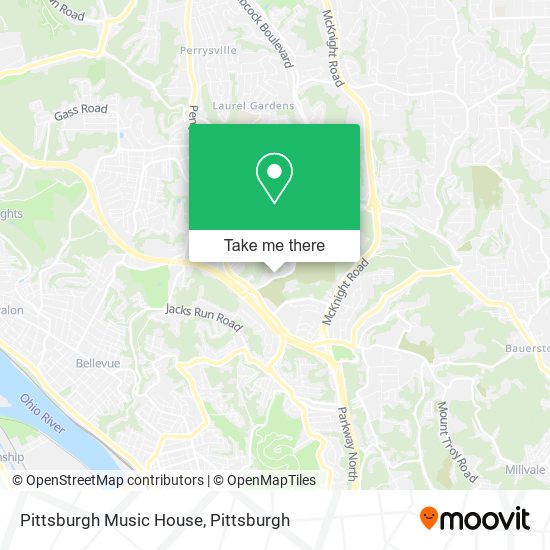 Pittsburgh Music House map