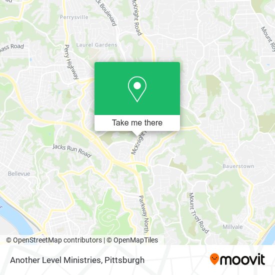 Another Level Ministries map