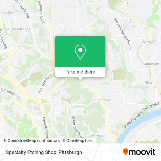 Specialty Etching Shop map