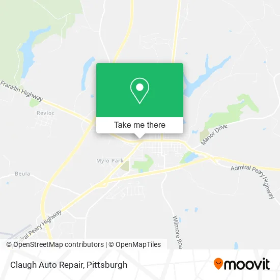 Claugh Auto Repair map