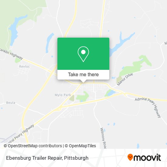 Mapa de Ebensburg Trailer Repair