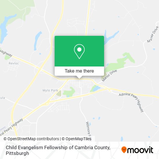 Child Evangelism Fellowship of Cambria County map