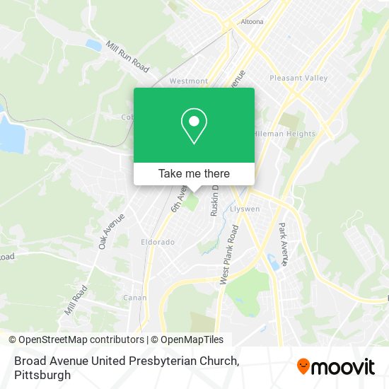 Broad Avenue United Presbyterian Church map