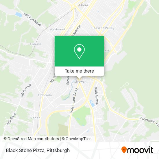 Mapa de Black Stone Pizza