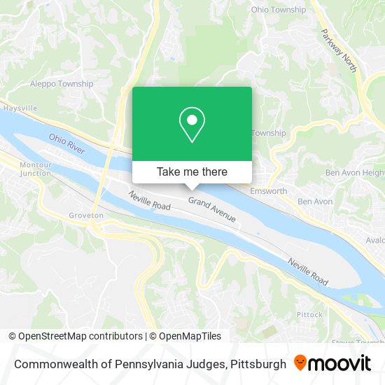 Mapa de Commonwealth of Pennsylvania Judges