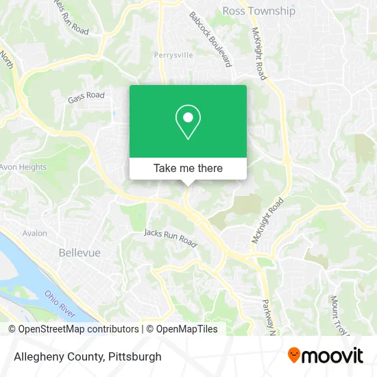 Allegheny County map