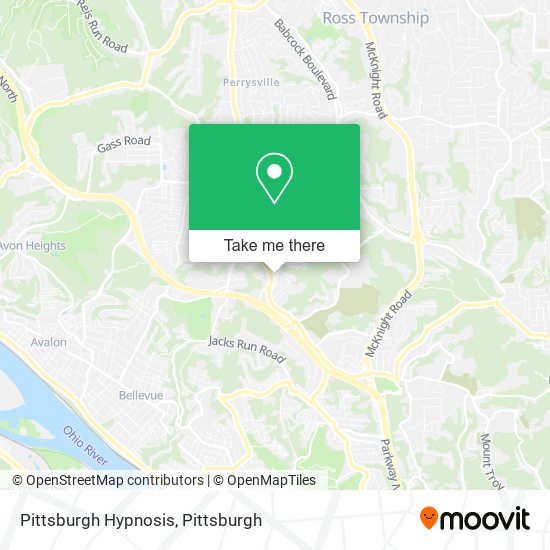 Pittsburgh Hypnosis map