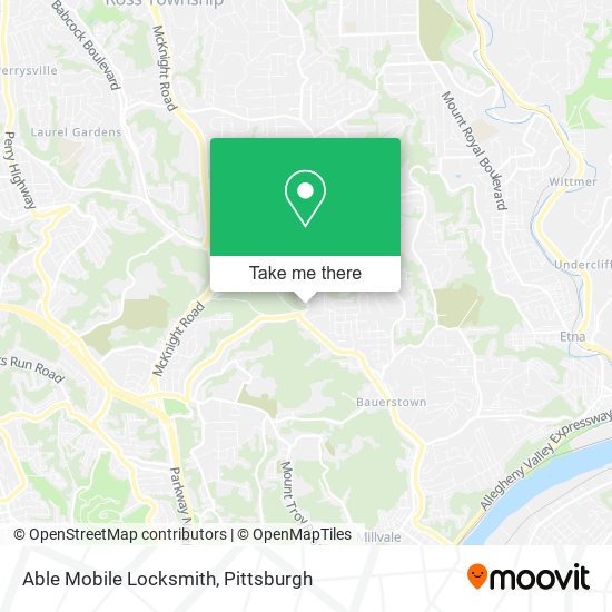 Mapa de Able Mobile Locksmith