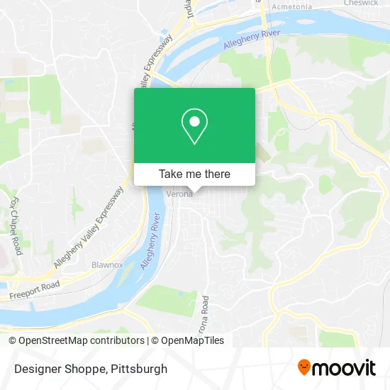 Mapa de Designer Shoppe