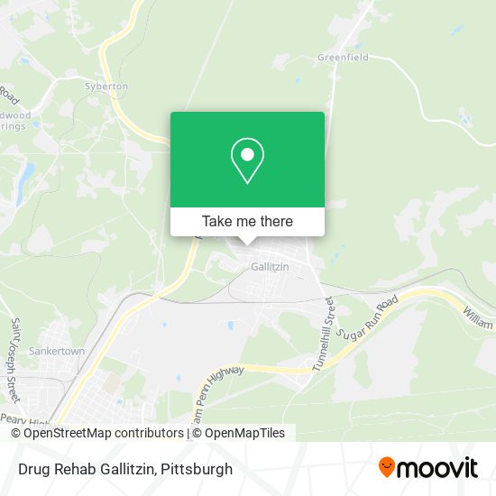 Drug Rehab Gallitzin map
