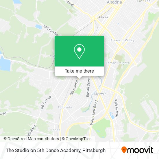 The Studio on 5th Dance Academy map