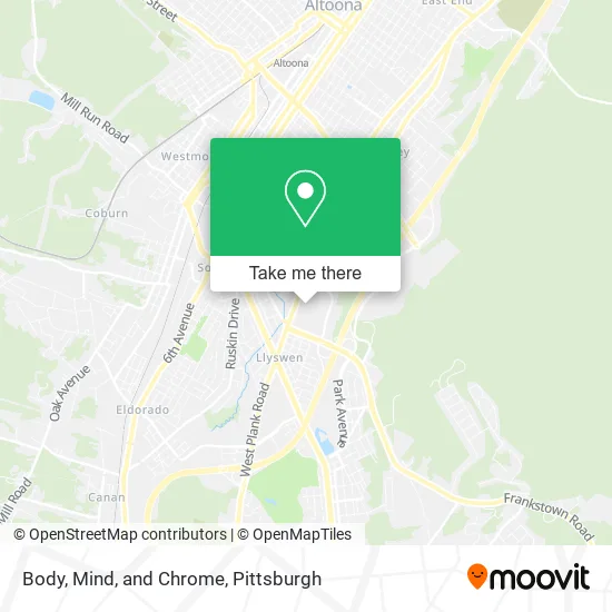 Body, Mind, and Chrome map