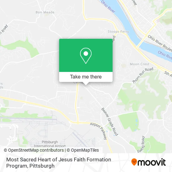 Most Sacred Heart of Jesus Faith Formation Program map