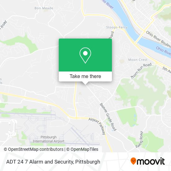 ADT 24 7 Alarm and Security map