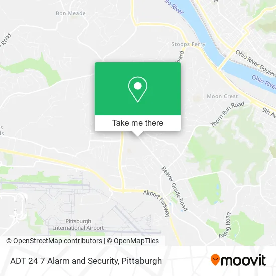 ADT 24 7 Alarm and Security map