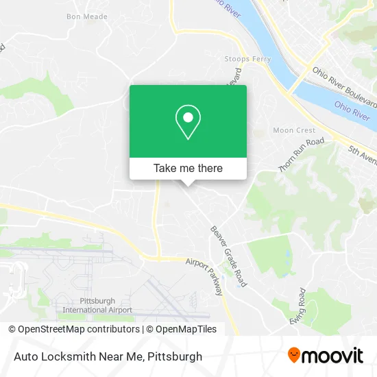 Auto Locksmith Near Me map
