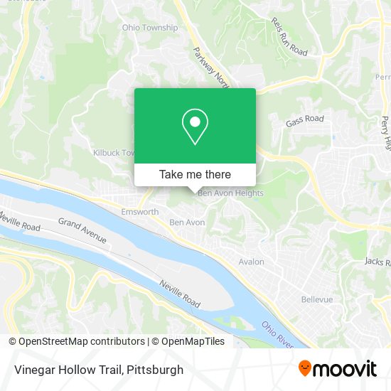 Vinegar Hollow Trail map