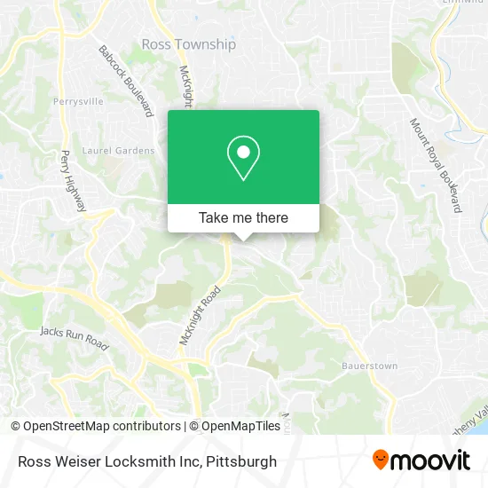 Ross Weiser Locksmith Inc map