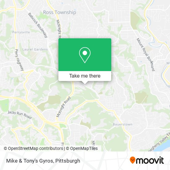 Mapa de Mike & Tony's Gyros