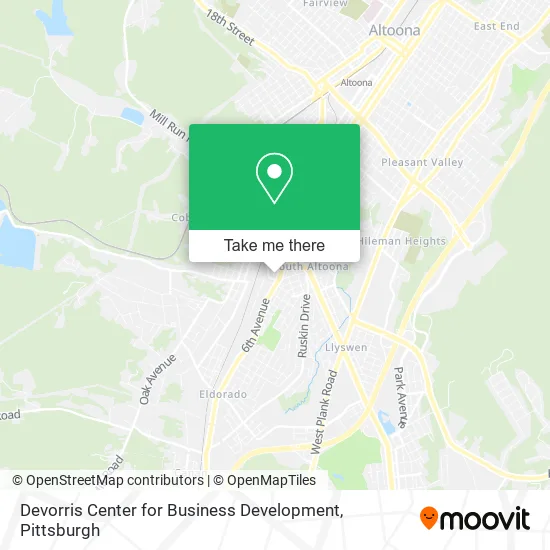 Devorris Center for Business Development map