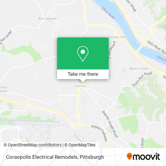 Coraopolis Electrical Remodels map