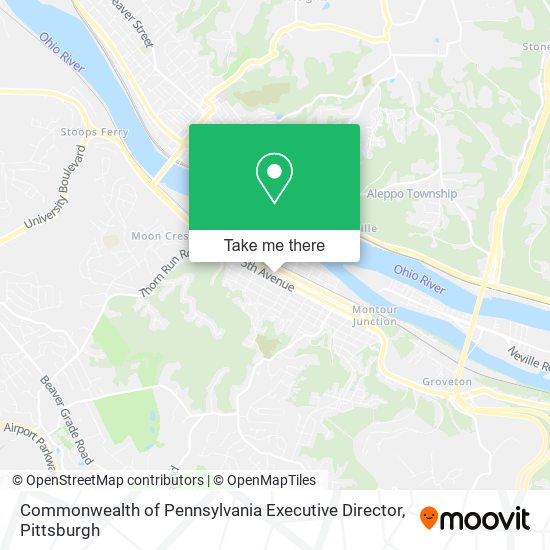 Mapa de Commonwealth of Pennsylvania Executive Director