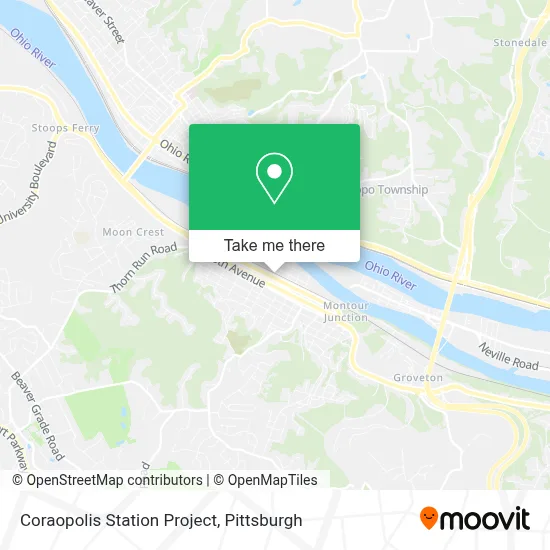 Coraopolis Station Project map