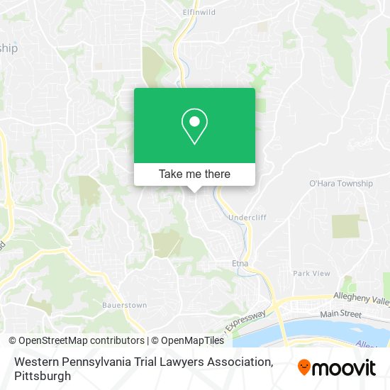 Western Pennsylvania Trial Lawyers Association map