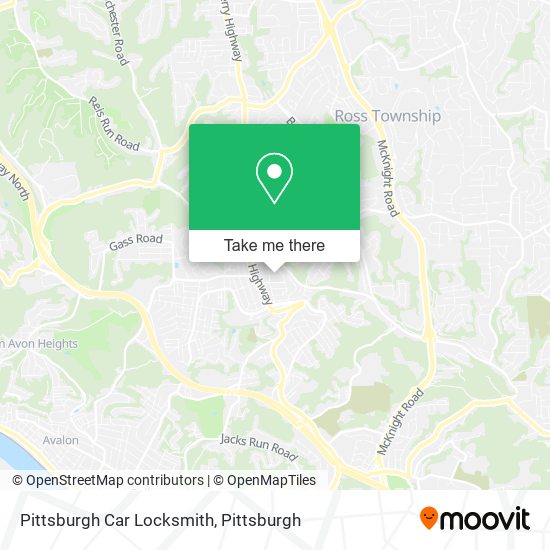 Mapa de Pittsburgh Car Locksmith