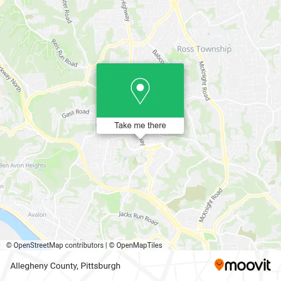 Allegheny County map