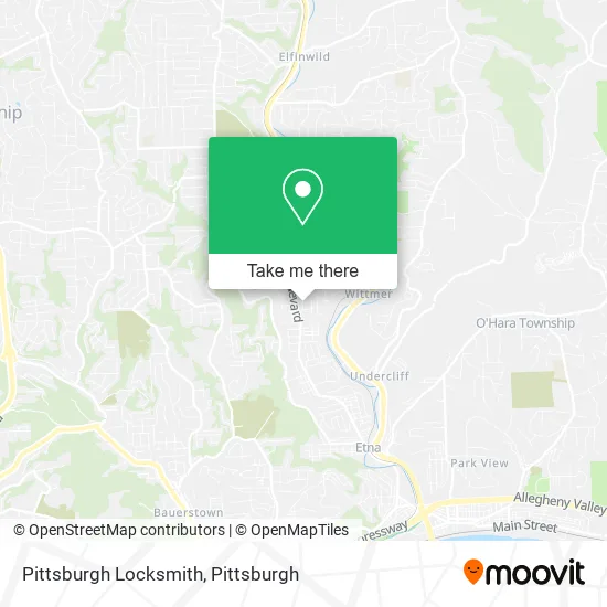 Pittsburgh Locksmith map