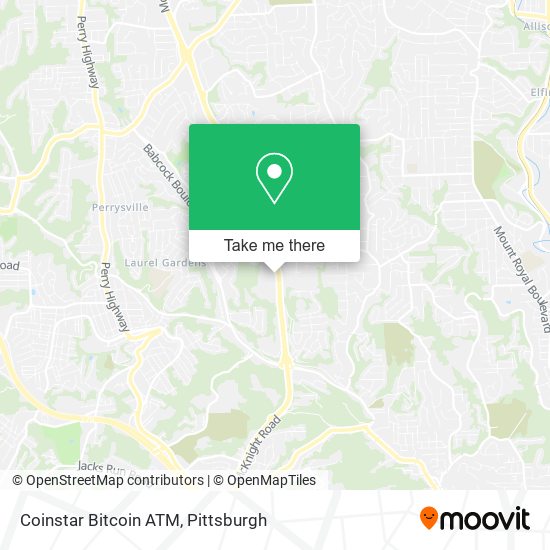 Mapa de Coinstar Bitcoin ATM