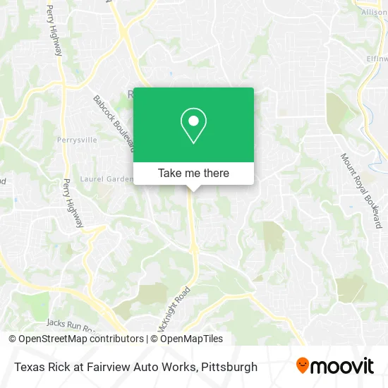 Texas Rick at Fairview Auto Works map