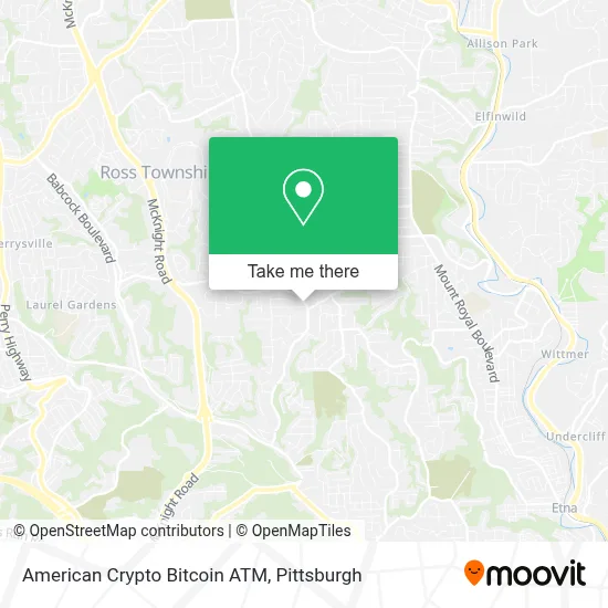 American Crypto Bitcoin ATM map
