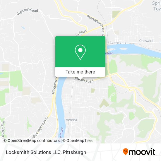 Mapa de Locksmith Solutions LLC