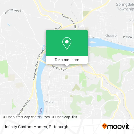 Infinity Custom Homes map